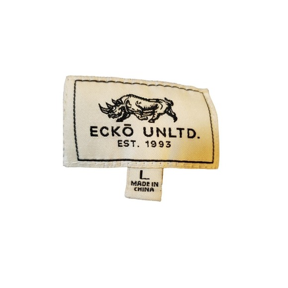 Ecko Unlimited Men Short Sleeve Button-up Red White Blue Plaid Shirt  Size Large - Picture 11 of 16